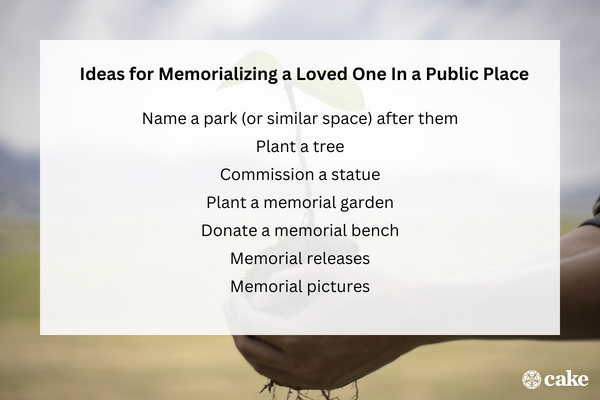 Ideas for Memorializing a Loved One Outdoors, In a Public Place, or Other Area